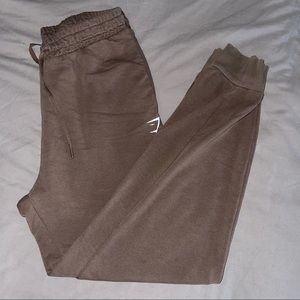 Brown Gymshark Training Joggers